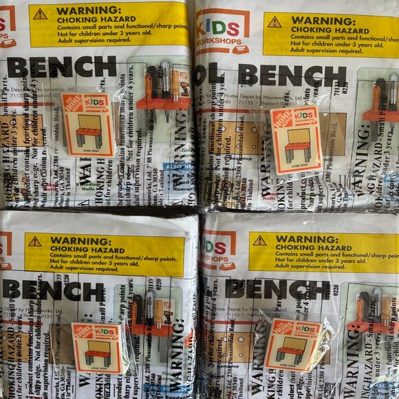 The Home Depot Kid's Workshop Kit Tool Bench Set of 4 kits - Picture 1 of 3